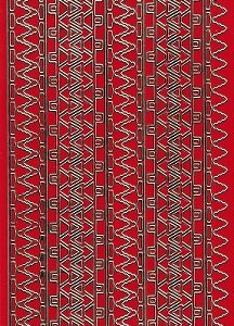 JEJE - Christmas Stickers - Christmas Tree Borders (Gold On Red)