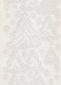 JEJE - Christmas Stickers - Christmas Trees & Snowflakes (Clear)