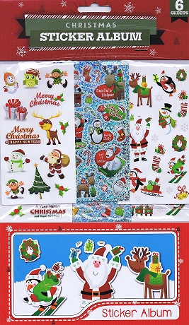 MC - Christmas Sticker Album - Penguin Skiing