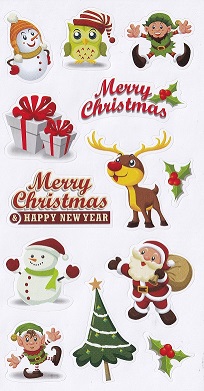 MC - Christmas Sticker Album - Penguin Skiing - Image 2
