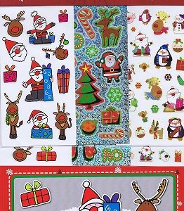 MC - Christmas Sticker Album - Reindeer & Santa