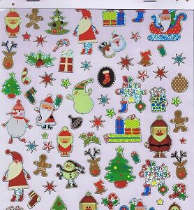 Merry Christmas Bumper Sticker Pack - Cartoon Santa