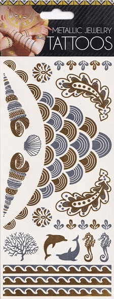 Metallic Jewellery Tattoos - Sealife