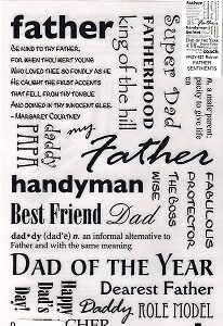Royal Langnickel - Rub On Transfers - Father Sentiments