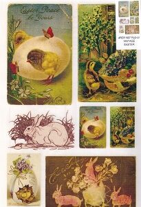 Royal Langnickel - Rub On Transfers Vintage Easter