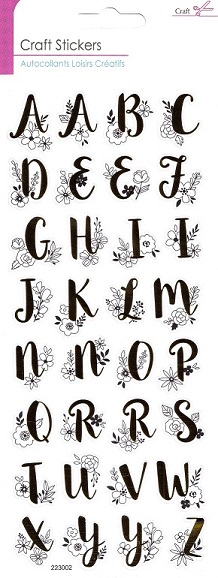 SIL PLC - Gold Alphabet Craft Stickers