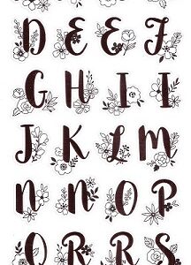 SIL PLC - Rose Gold Alphabet Craft Stickers