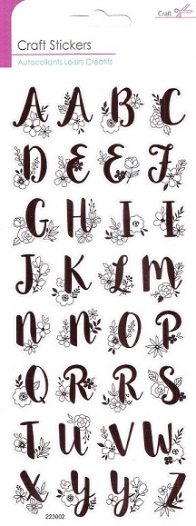 SIL PLC - Rose Gold Alphabet Craft Stickers