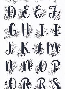 SIL PLC - Silver Alphabet Craft Stickers