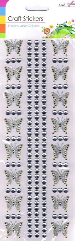 Sifcon - Craft Butterfly Stickers (Gold)