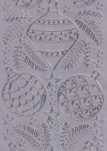 Starform - Christmas Stickers - Baubles (Silver)