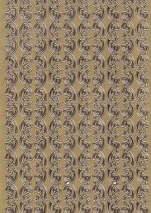 Starform - Christmas Stickers - Bow & Star Borders (Gold)