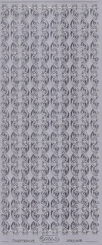 Starform - Christmas Stickers - Bow & Star Borders (Silver)
