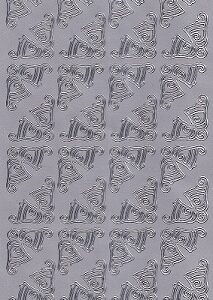 Starform - Christmas Stickers - Christmas Bell Corners (Silver)