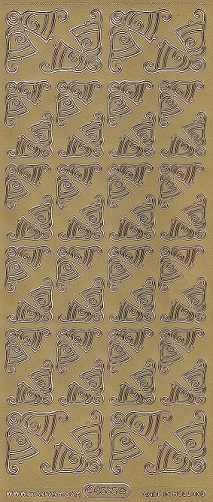 Starform - Christmas Stickers - Christmas Bells (Gold)