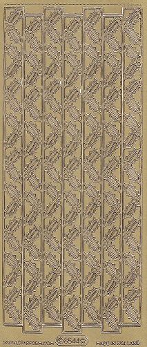 Starform - Christmas Stickers - Holly Borders (Gold)