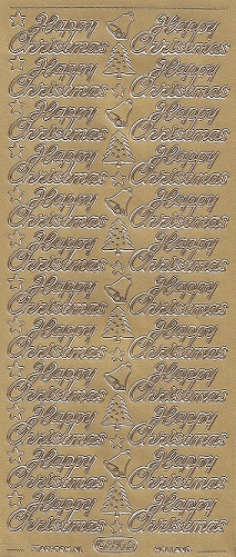 Starform - Happy Christmas Peel Offs (Gold)