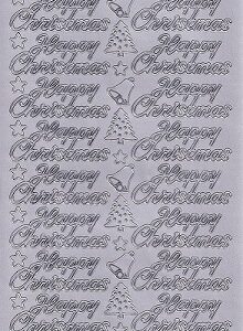 Starform - Happy Christmas Peel Offs (Silver)