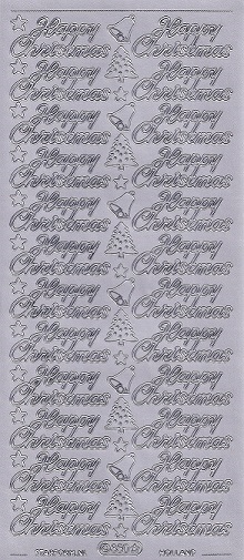 Starform - Happy Christmas Peel Offs (Silver)