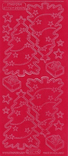 Starform - Stitch Design Christmas Stickers (Red)