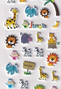TJM Ltd - Craft Time - Jungle Puffy Stickers