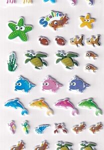 TJM Ltd - Craft Time - Sealife Puffy Stickers