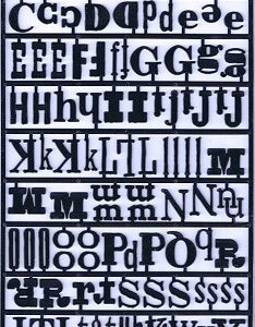 Tim Holtz - Idea-ology Alpha Parts Stickers
