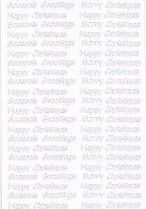 Woodware - Christmas Peel Off Sheet