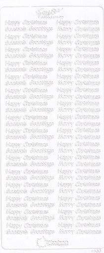 Woodware - Christmas Peel Off Sheet