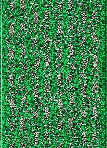 Woodware - Christmas Stickers - Holly Borders (Gold On Holographic Green)