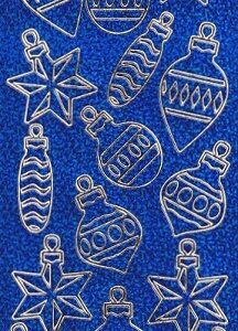 XP - Christmas Peel Offs - Baubles (Blue Holographic)