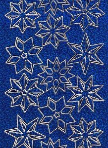 XP - Christmas Peel Offs - Stars (Blue Holographic)