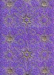 XP - Christmas Peel Offs - Stars (Purple Holographic)