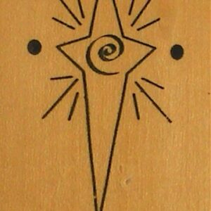 Anita's - Christmas Star Wood Mounted Rubber Stamp