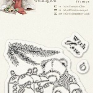 Christmas With Wellington - Christmas Baubles Clear Acrylic Stamp