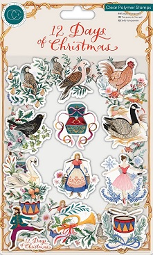 Craft Consortium - 12 Days Of Christmas Clear Polymer Stamps