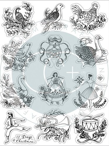Craft Consortium - 12 Days Of Christmas Clear Polymer Stamps - Image 3