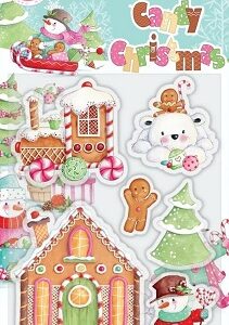 Craft Consortium - Candy Christmas Clear Stamps - Candy