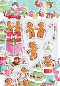 Craft Consortium - Candy Christmas Clear Stamps - Decorate
