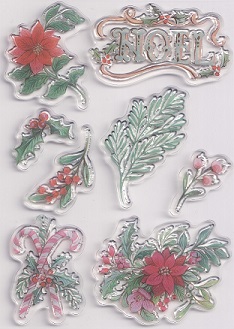 Craft Consortium - Noel - Flora Clear Stamps - Image 2