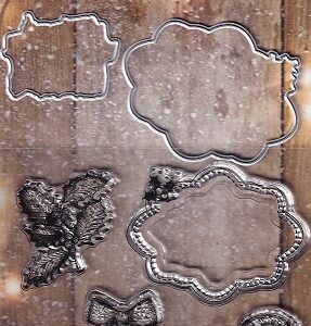 Craft Sensations - Clear Stamps & Cutting Dies Set - Christmas Frame
