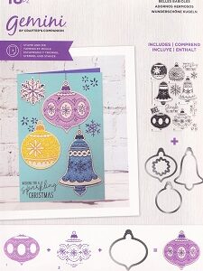 Crafters Companion - Gemini - Beautiful Baubles Stamp & Die Set