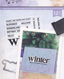 Crafters Companion - Glittering Snowflake Collection - Winter Solstice Stamp & Die