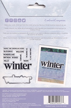 Crafters Companion - Glittering Snowflake Collection - Winter Solstice Stamp & Die - Image 2