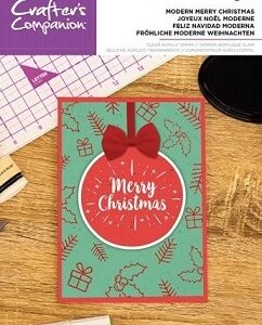 Crafters Companion - Modern Merry Christmas Stamp