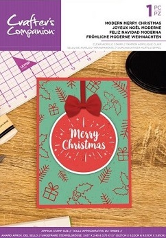 Crafters Companion - Modern Merry Christmas Stamp