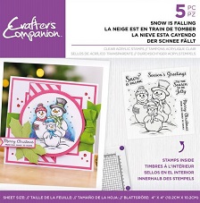 Crafters Companion - Snow Is Falling Clear Stamps