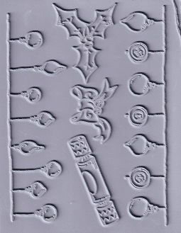 Creative Expressions - The World Of Tatty Buttons - Christmas Accessories Mounted Rubber Stamp Sheet - Image 2