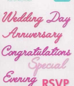 Cut & Make - A6 Wedding Sentiments Dies
