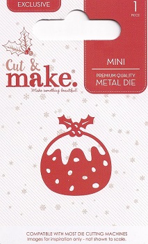 Cut & Make - Christmas Pudding Mini Die